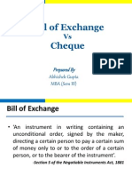 Bill of ExchangeVsCheque-Ppt