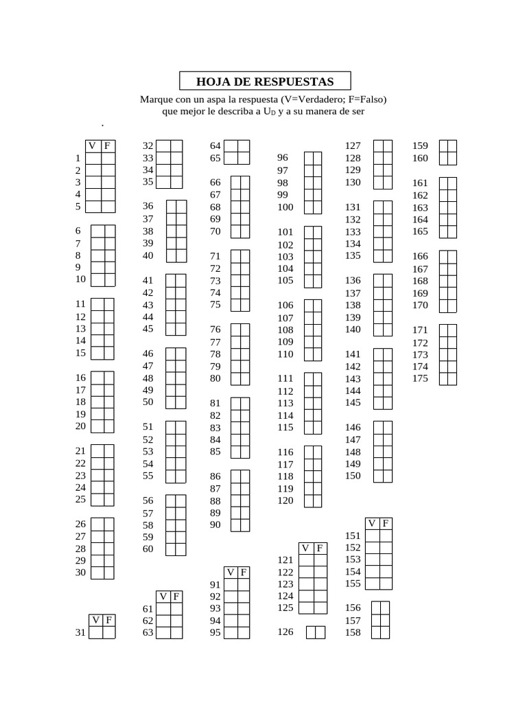 Hoja de Rpta - Millon-11 | PDF