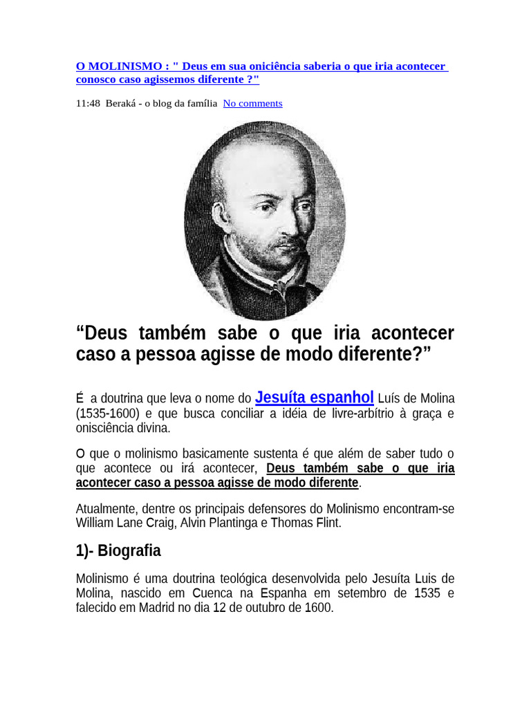 Molinismo | PDF