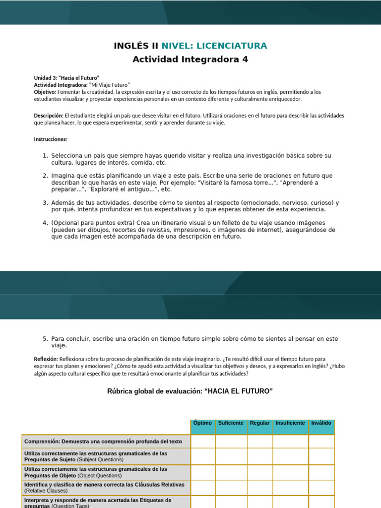 Actividad Integradora 4 PLIC2 | PDF