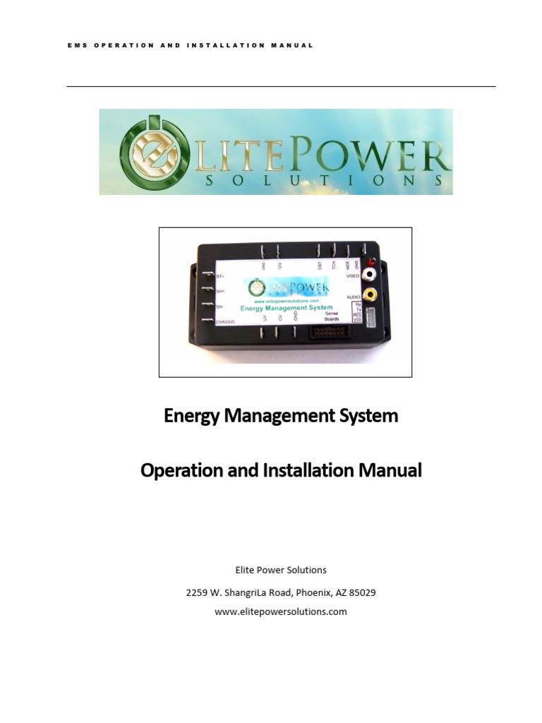GBS - User Manual For EMS System | PDF