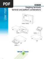 Weighing Terminals Terminal and Platform Combinations: ICS629a / ICS629d