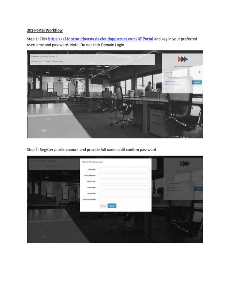 201 Portal Workflow | PDF