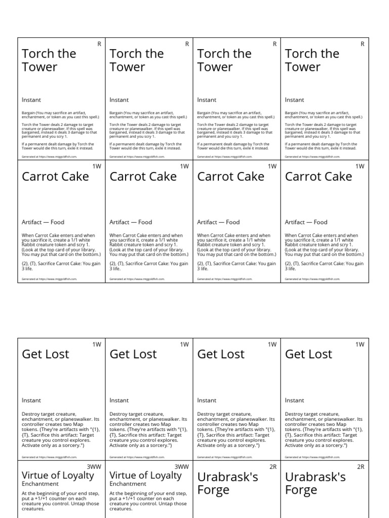Proxies MTG Tokens | PDF