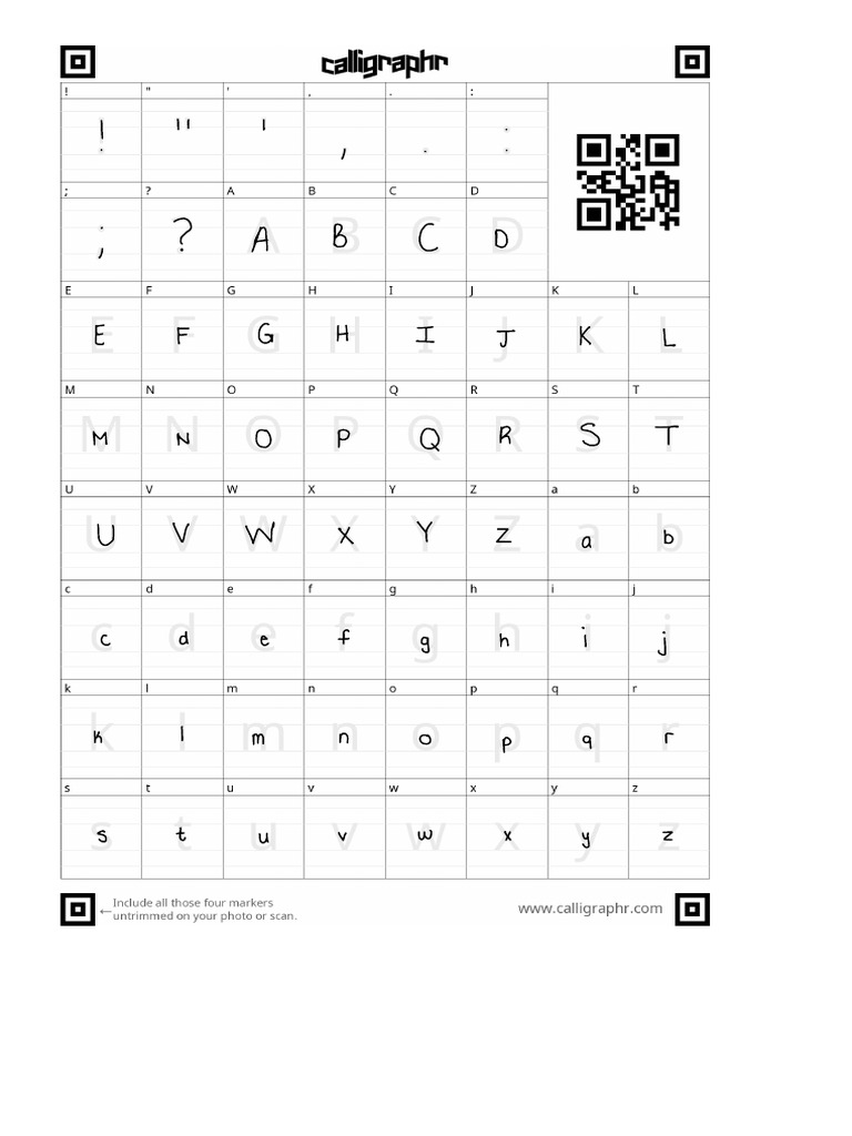 Calligraphr Template 3 | PDF
