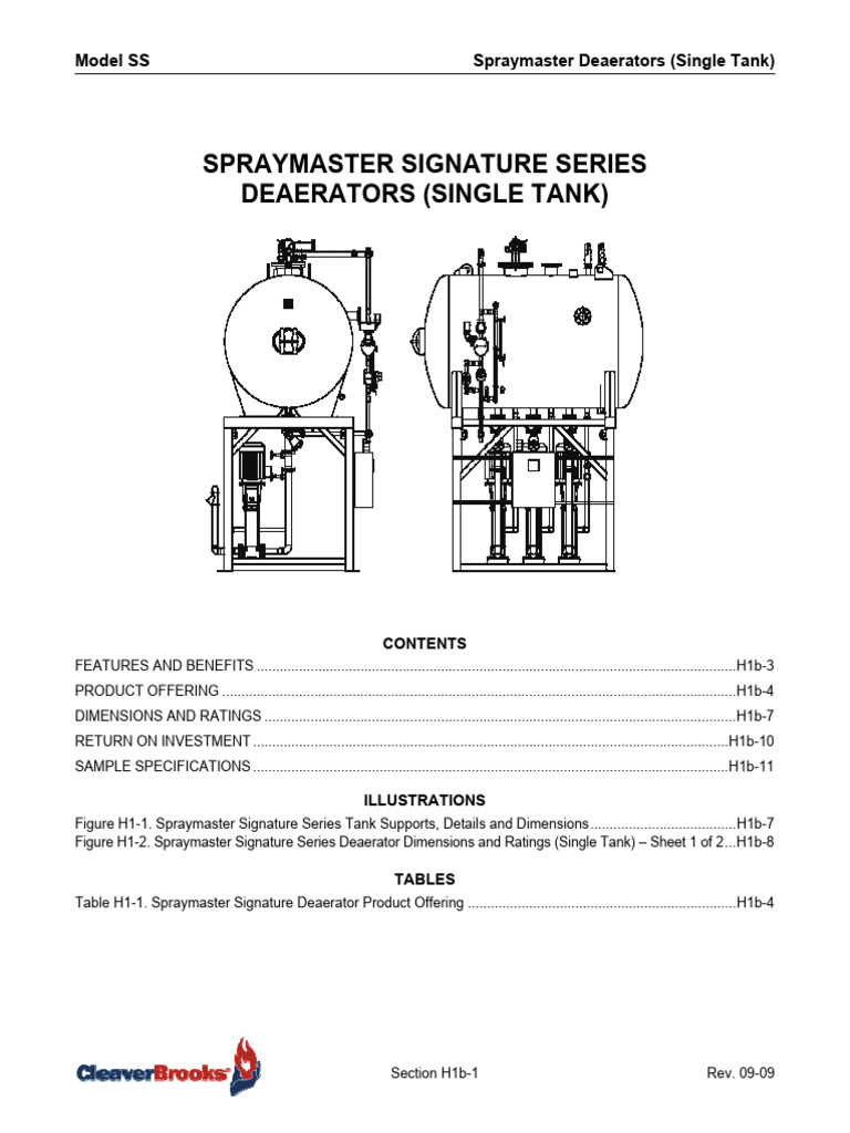 Spraymaster Single Tank Deaerators | PDF | Pump | Boiler