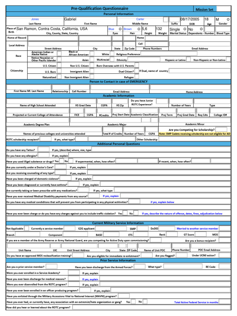 Questionnaire | PDF