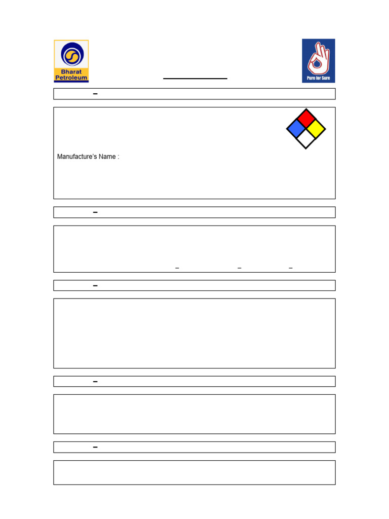 Motor Gasoline - Msds | PDF