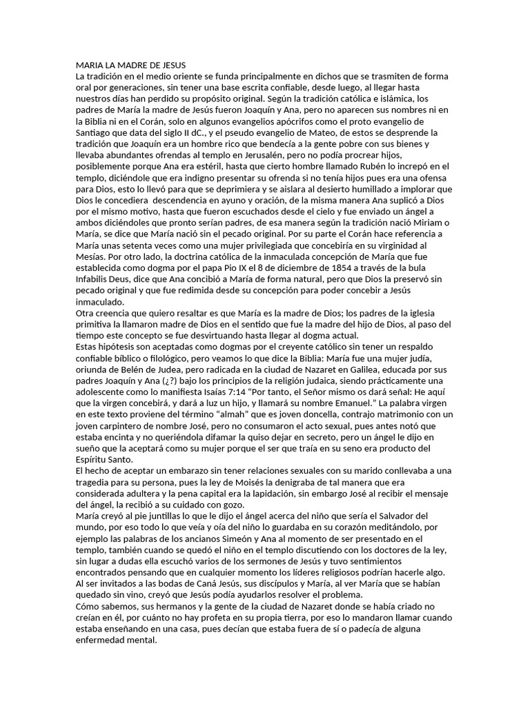 Maria La Madre De Jesus Pdf María Madre De Jesús San José