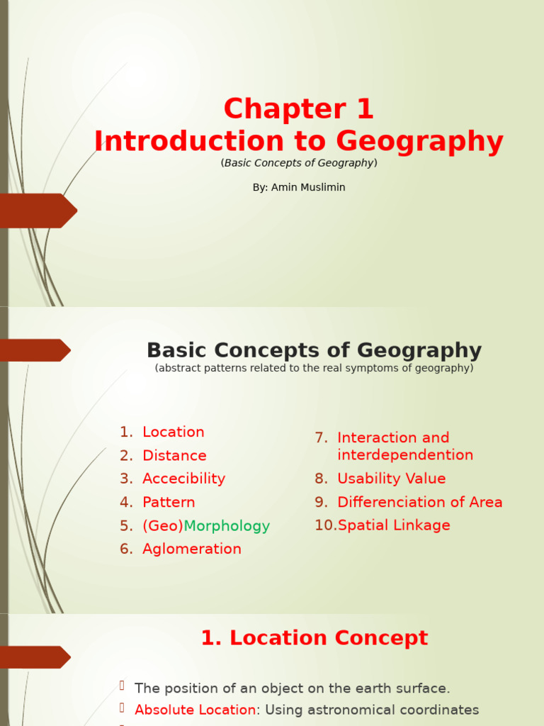 Basic Consept of Geography | PDF