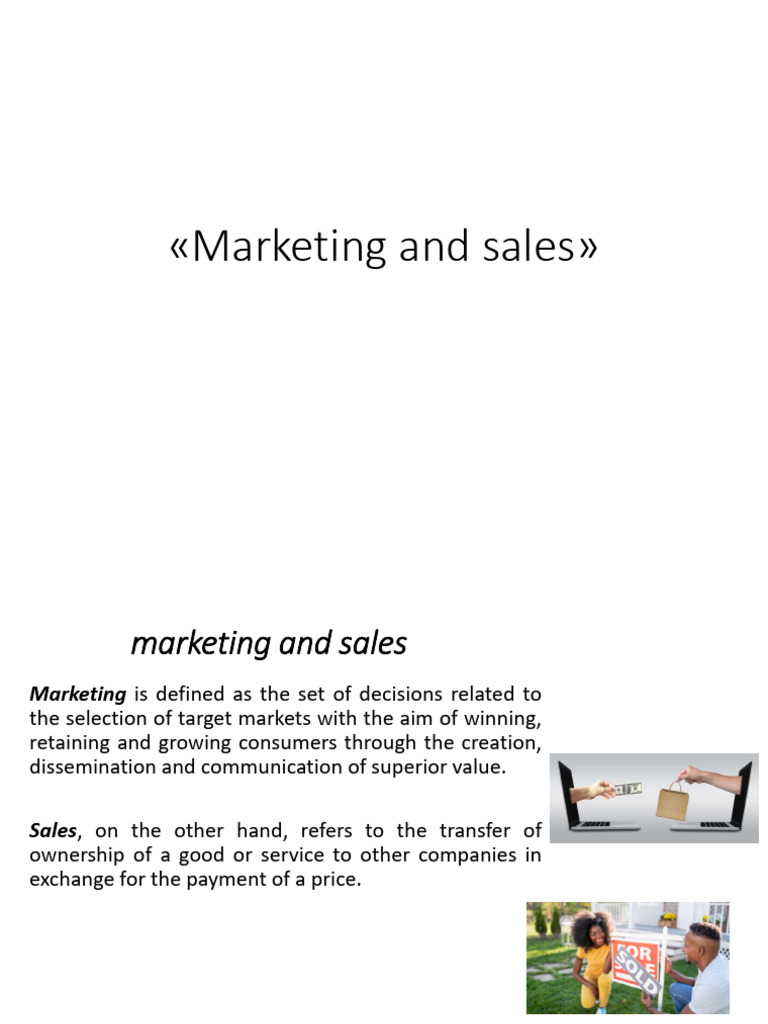 Marketing and Sales | PDF