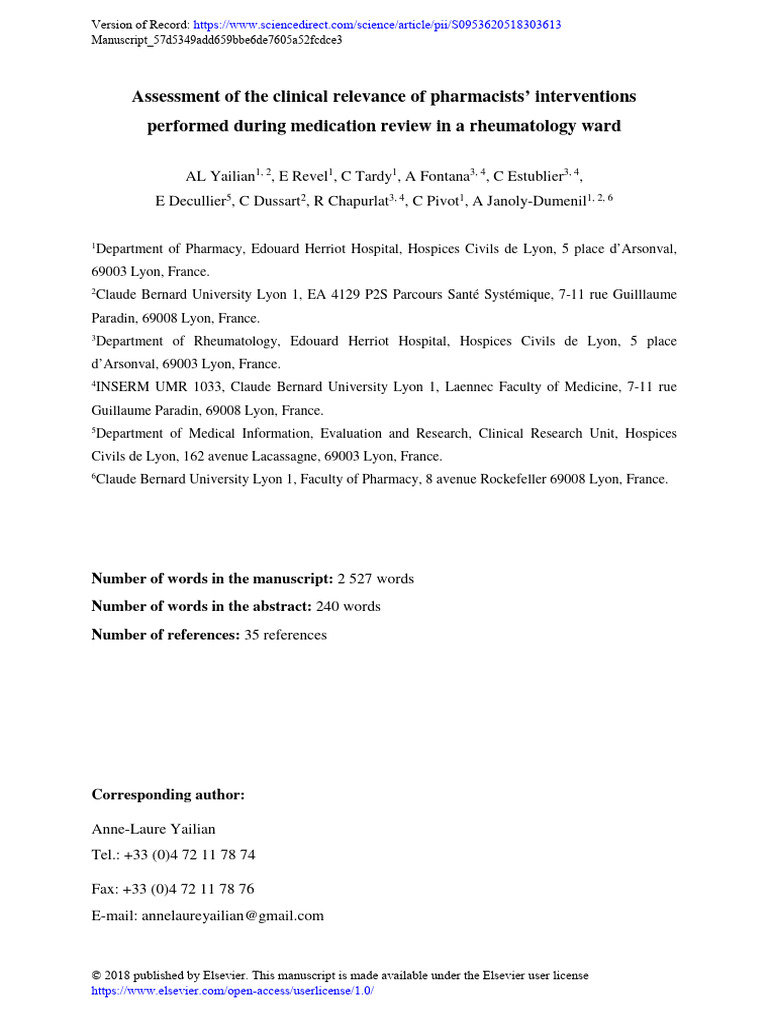 Clinical Relevance STANDARD | PDF