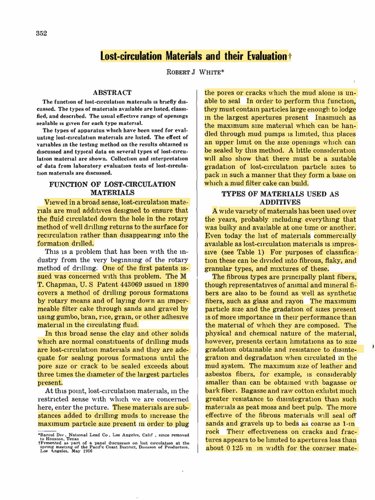 API 56 352 Antigo Materiais 1956 | PDF