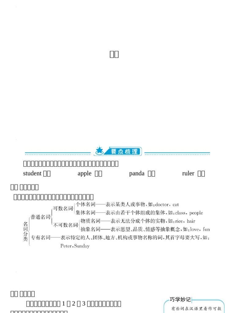 小学 名词（课件 | PDF