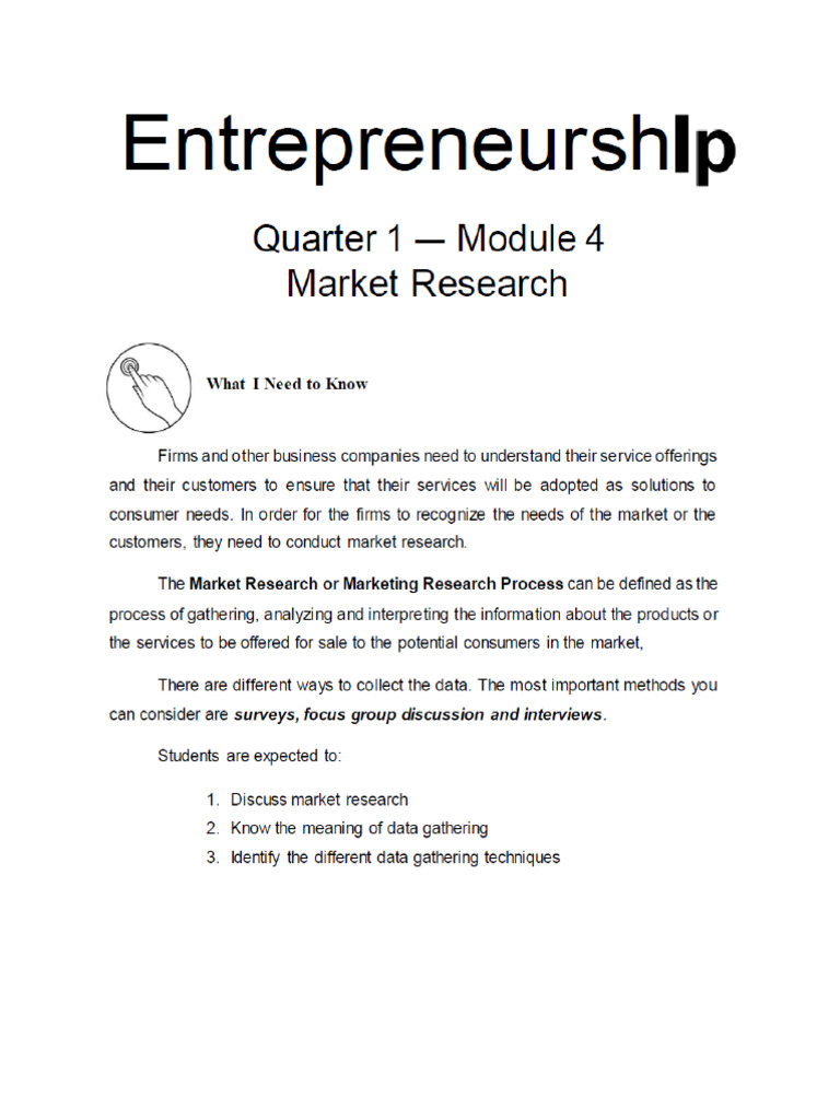 Market Research Module | PDF