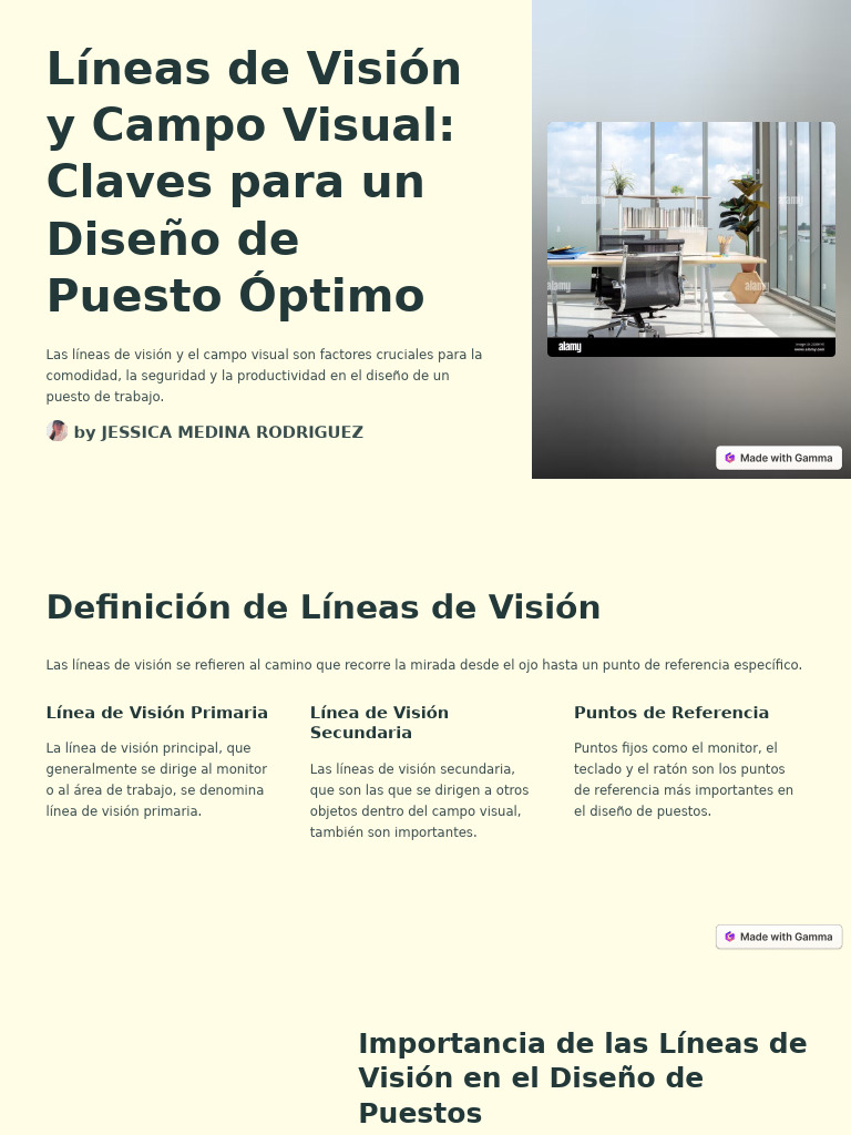 Lineas de Vision y Campo Visual Claves Para Un Diseno de Puesto Optimo ...