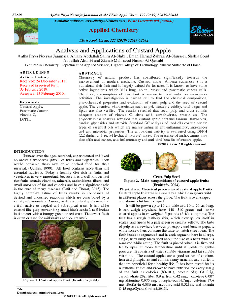 Analysis and Applications of Custard App | PDF