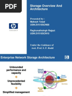 Storage Overview and Architecture: Presented by