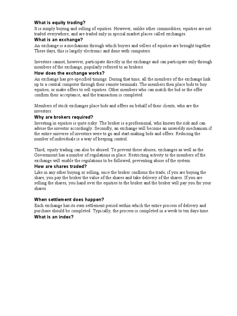 MF Education PDF Mutual Funds Stocks