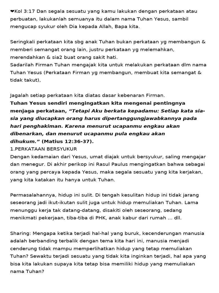 Kol 3 | PDF