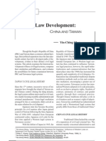 Civil Law Development:: China and Taiwan