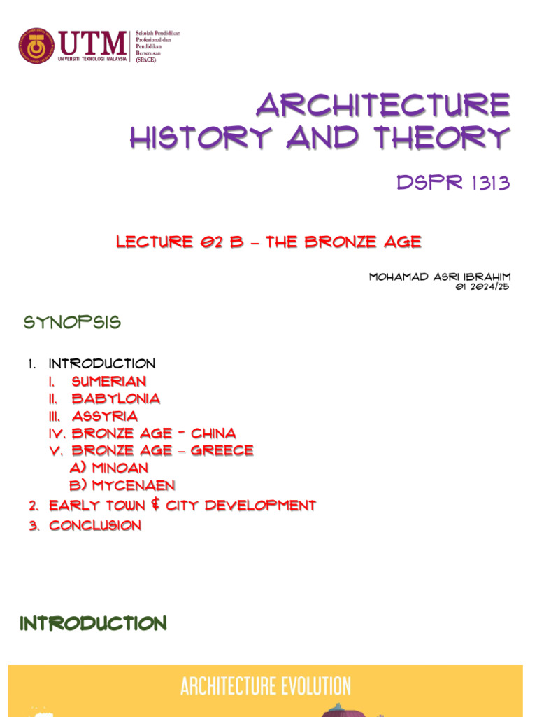 Lecture 02 B Bronze Age Pdf