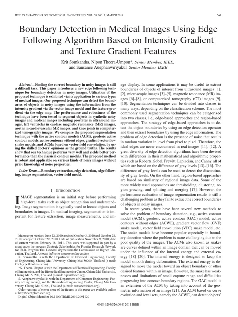 Boundary Detection in Medical Images Using Edge Following Algorithm ...