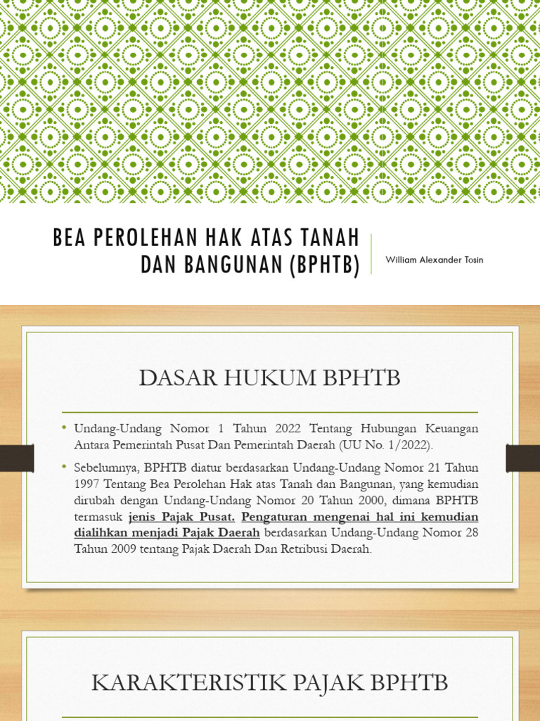 Slide Bphtb Pertemuan 1 1 Pdf