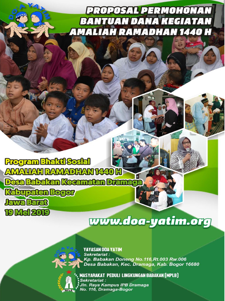 Proposal Amaliah Ramadhan 1440 H | PDF | Abrahamic Religions | Islamic ...