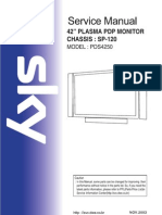 42" Plasma PDP Monitor Chassis: Sp-120: MODEL: PDS4250