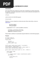 Polynomial Representation and Addition