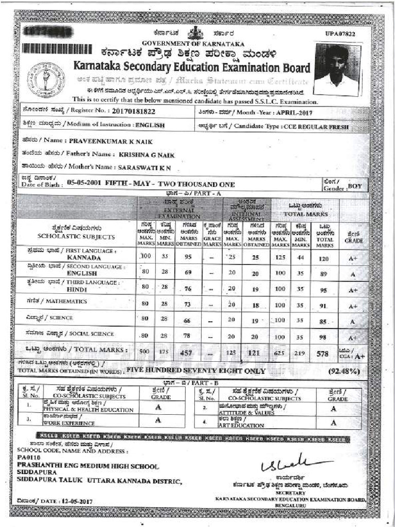 SSLC | PDF