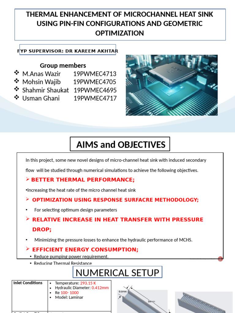 Optimizing Microchannel Heat Sinks | PDF | Heat Transfer | Heat