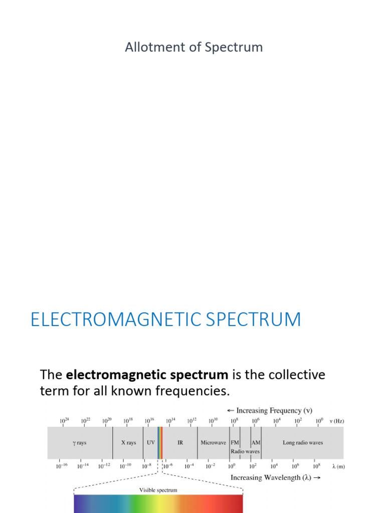 Allotment of Spectrum | PDF
