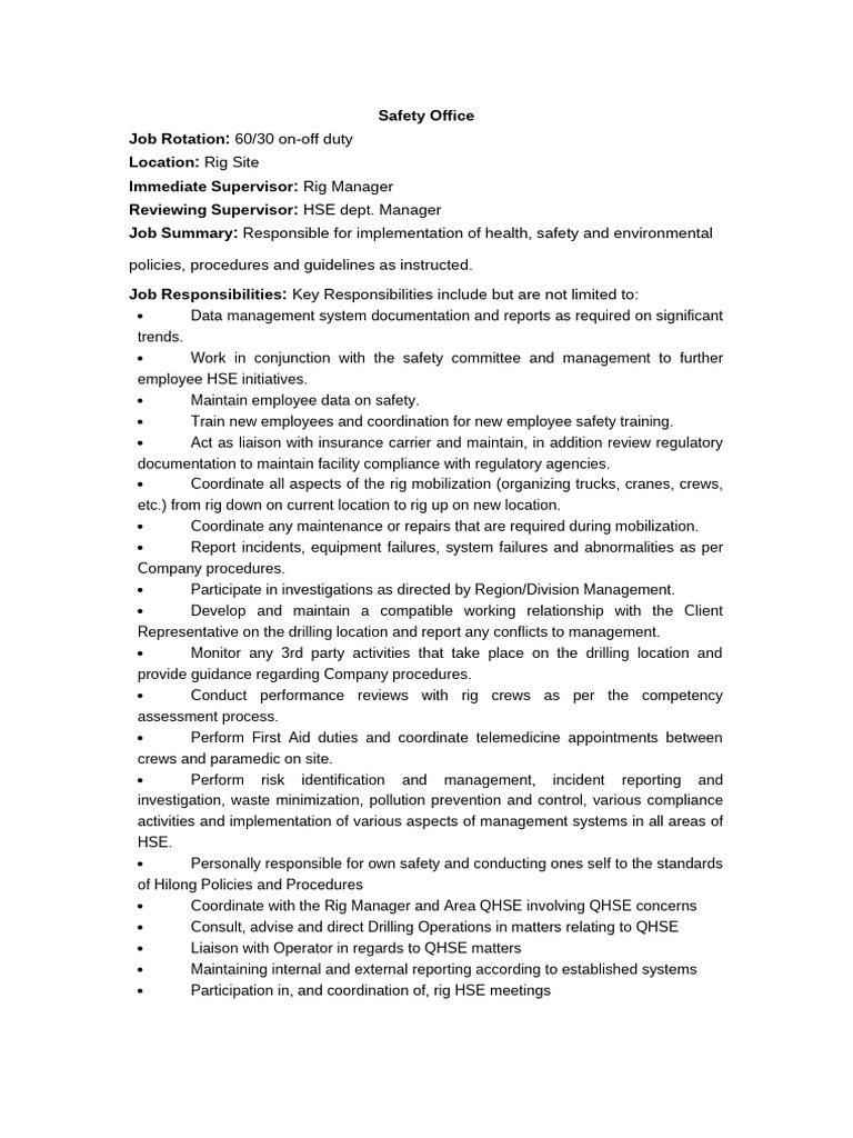 8.safety Officer | PDF