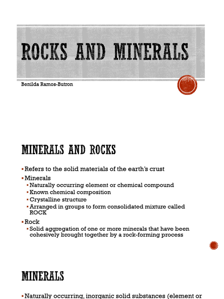 ELS Minerals and Rocks | PDF | Rock (Geology) | Sedimentary Rock