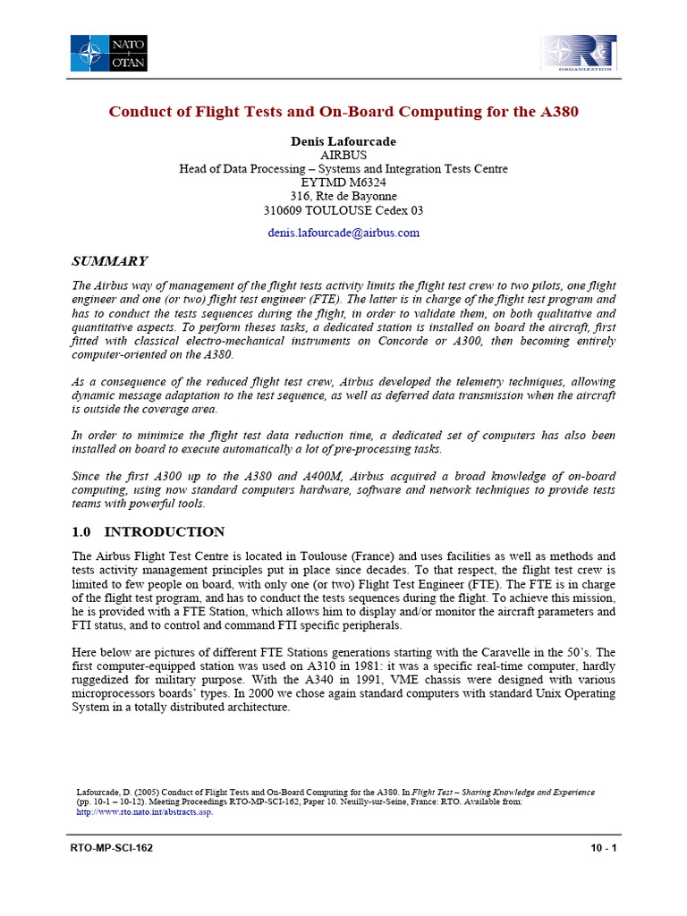 A380 Flight Test Computing | PDF | Linux | Telemetry