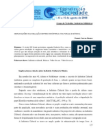 IMPLICAÇÕES NA RELAÇÃO ENTRE INDÚSTRIA CULTURAL E MÚSICA