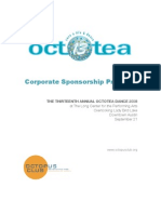 Corporate Sponsorship Proposal: The Thirteenth Annual Octotea Dance 2008