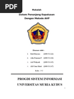 Download Makalah SPK AHP by Farindika Metandi SN76567701 doc pdf