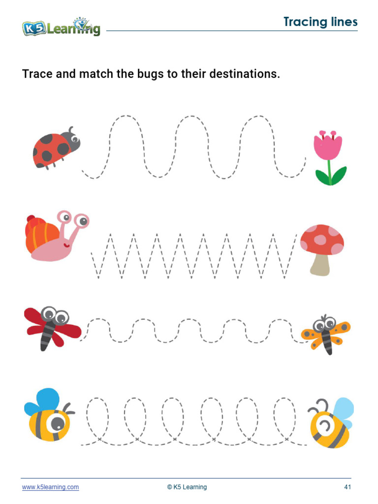 Bug Path Matching for Kids | PDF