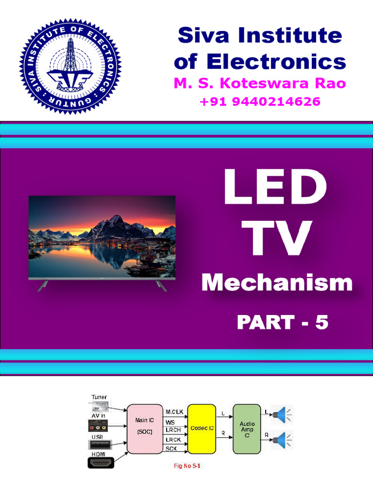 Led - TV - Part - 5 Eng - Siva - Institute - of - Electronics | PDF