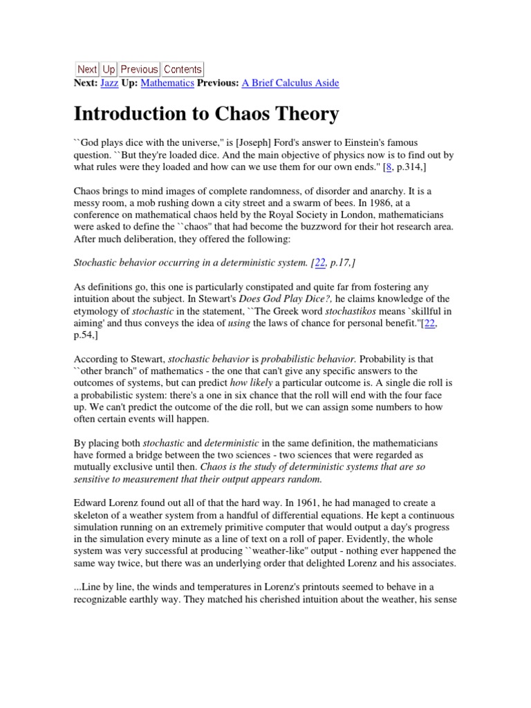 Butterfly Effect in Lorenz's Chaos Theory Model | PDF | Chaos Theory ...