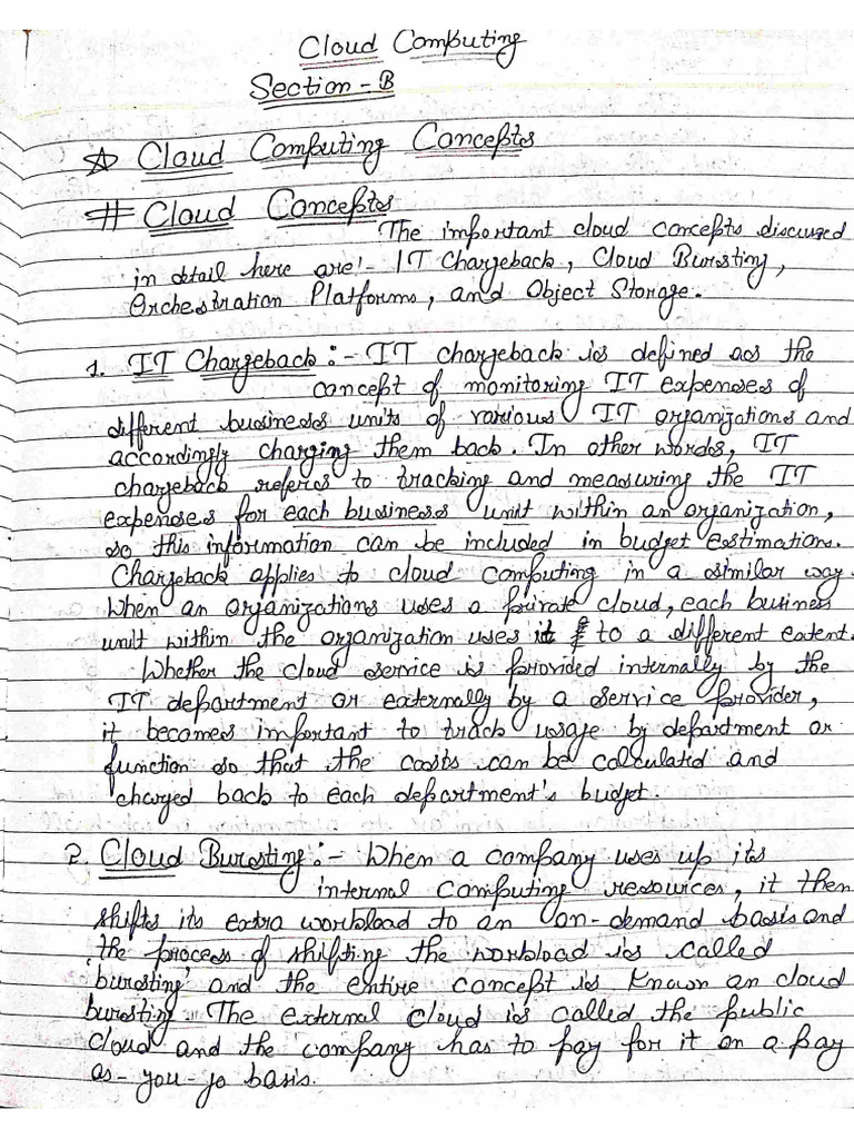 Section B Cloud Computing Pdf
