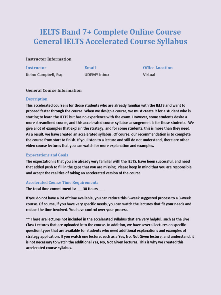 Neral Syllabus IELTS+Band+7 | PDF