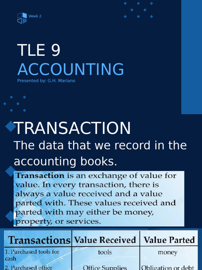 Business Transactions in Accounting | PDF