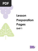 GrapeSEED Teacher Manual: Unit 1 Overview | PDF | Phonics
