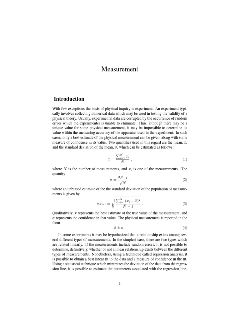 Measurement | PDF