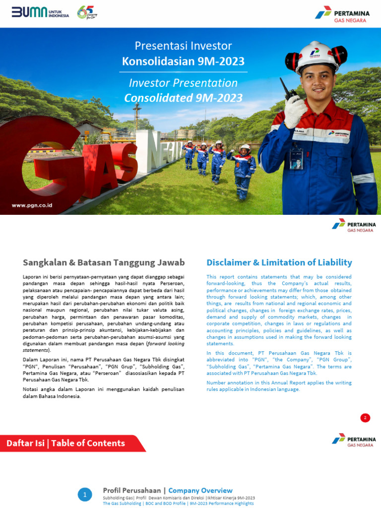 PGAS Business Presentation 9M 2023 | PDF