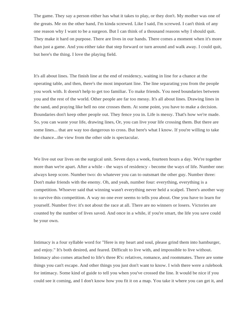 The Game | PDF
